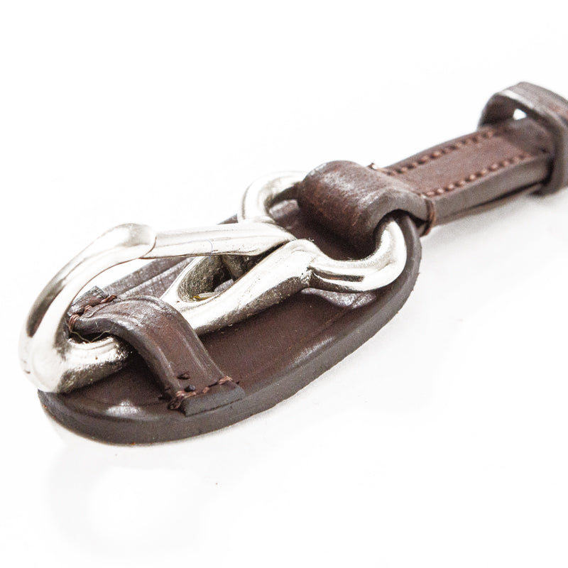 Backenstücke geöltes Leder "EveryDay"-Karabiner