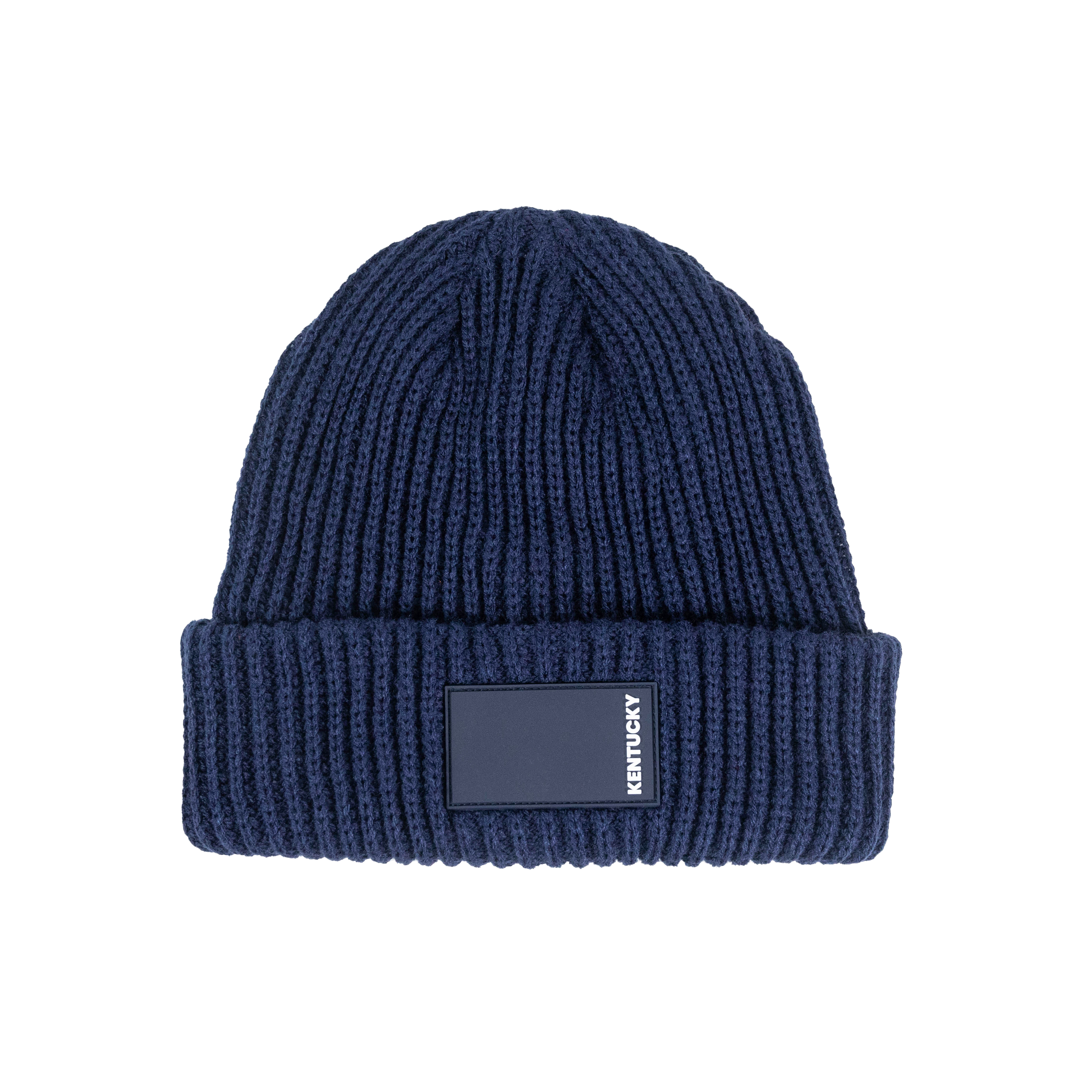 Beanie mit gummiertem Logo