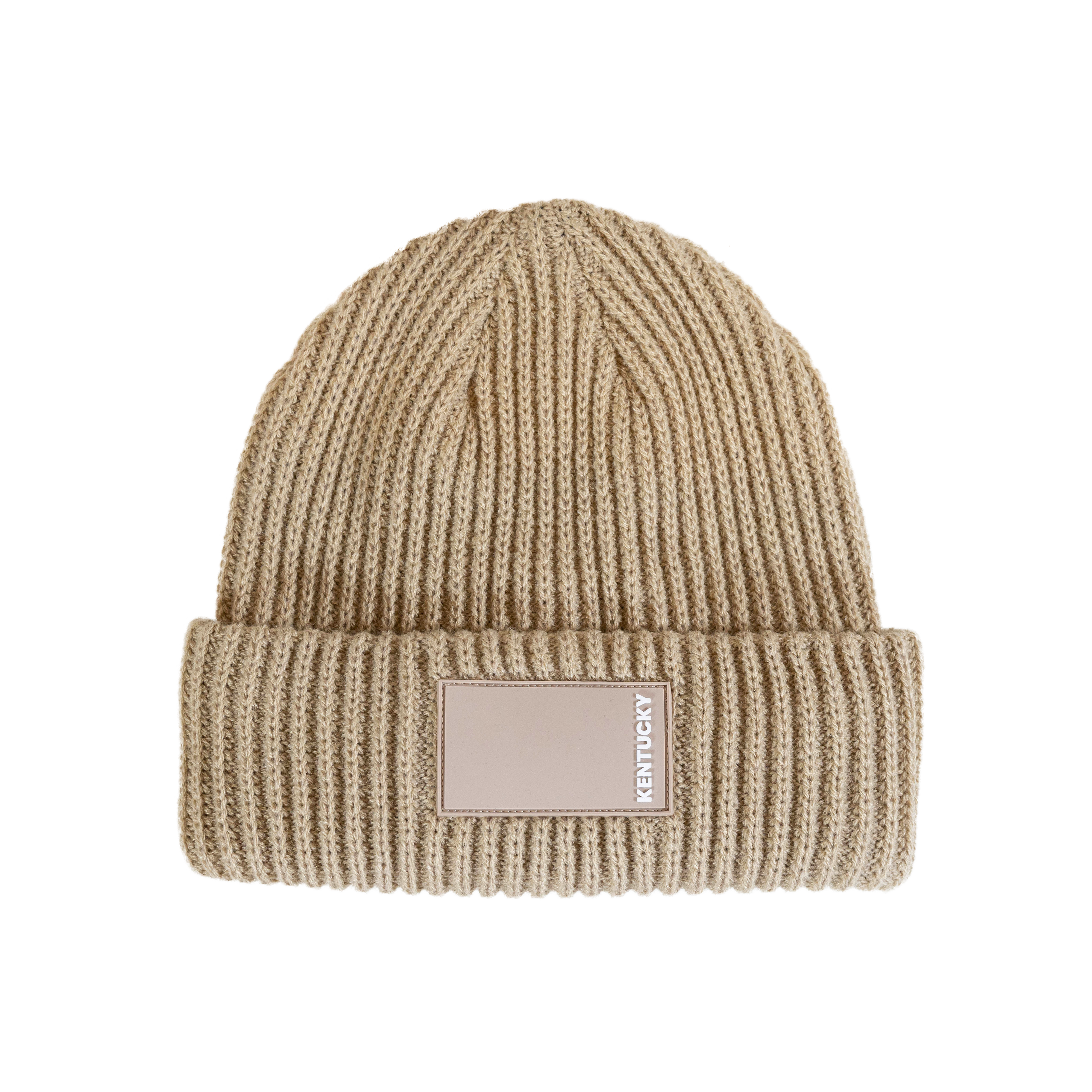 Beanie mit gummiertem Logo