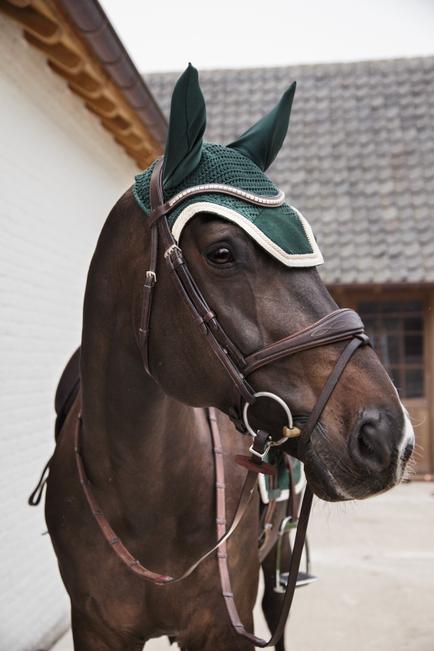 Fliegenhaube Wellington Velvet Kontrast - Kentucky Horsewear