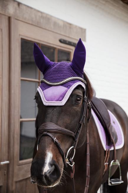 Fliegenhaube Wellington Velvet Kontrast - Kentucky Horsewear