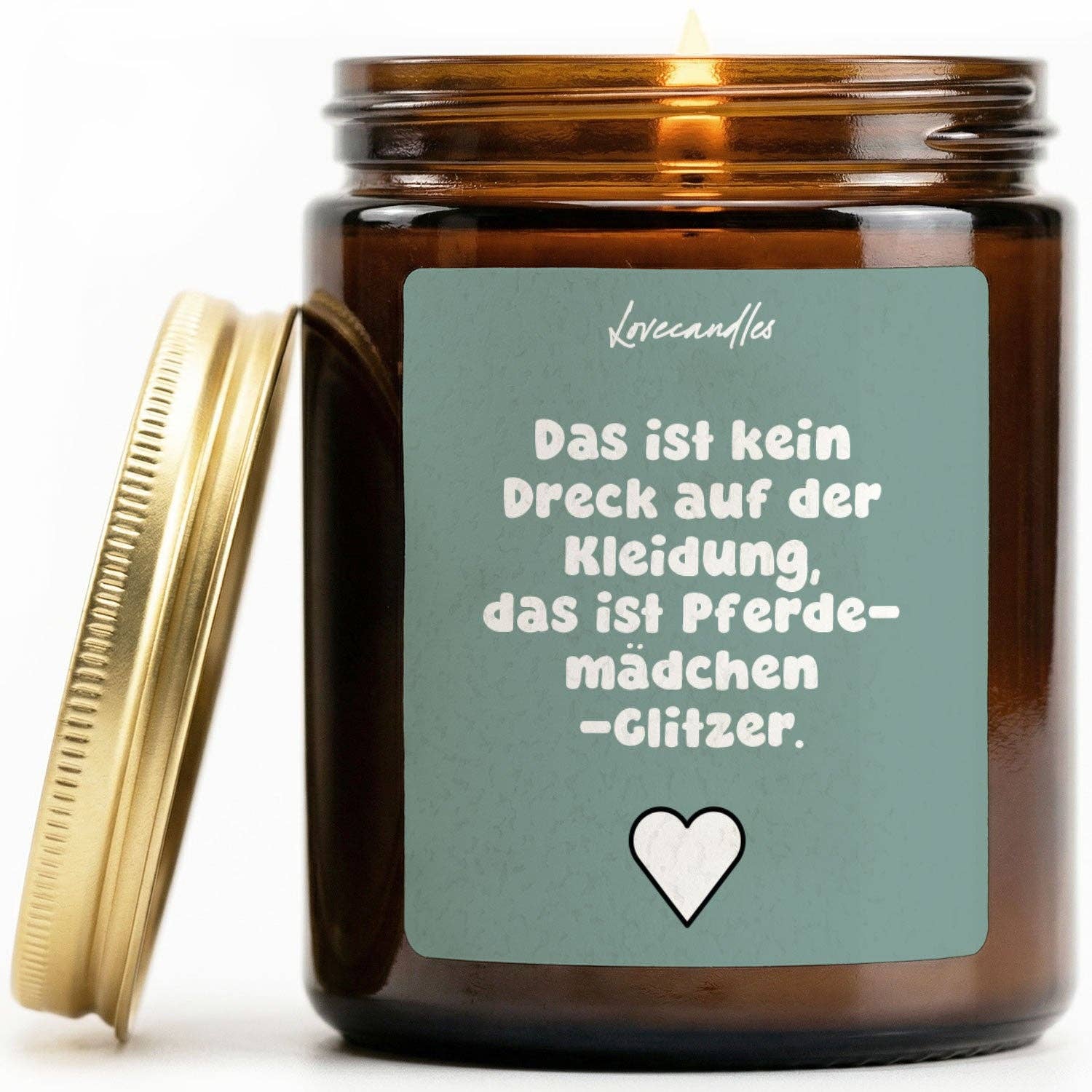Vanille Duftkerze - Das ist kein Dreck auf der Kleidung, das ist Pferdemädchen-Glitzer