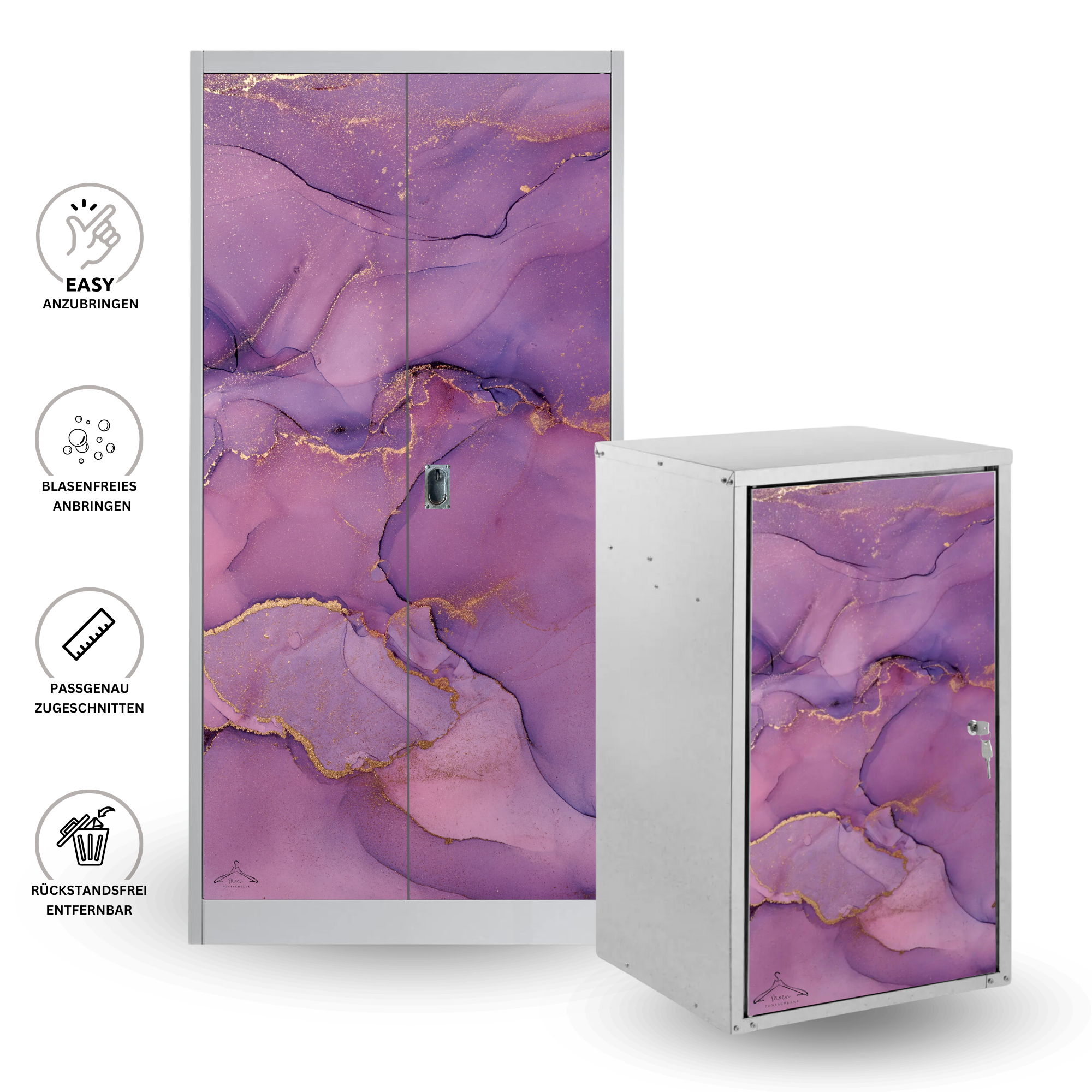 Sattelschrank Folie "Amethyst"