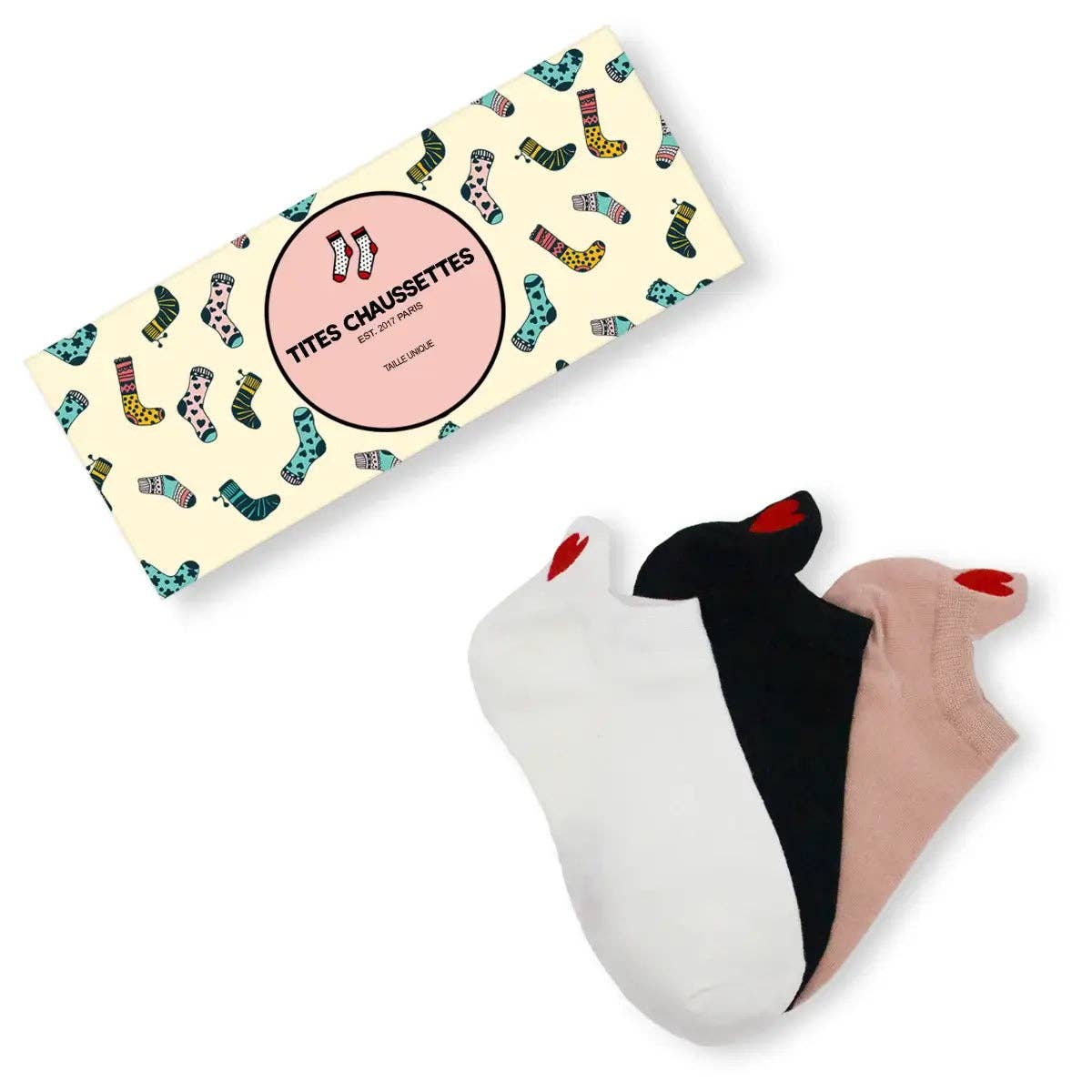 ❤️ Love Club - Sneaker Socken rosa