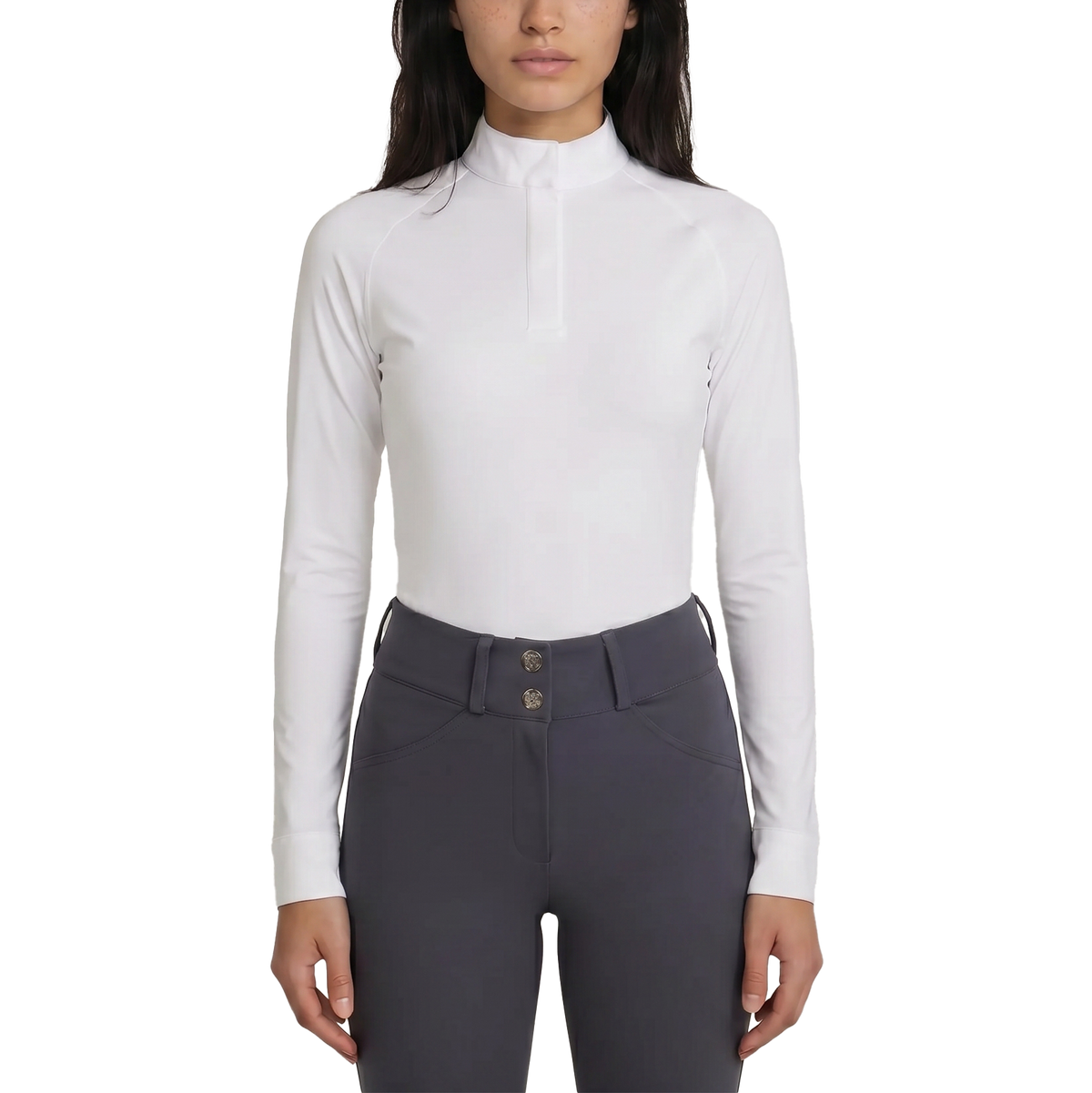 Turnier Bluse Damen Classic Langarm