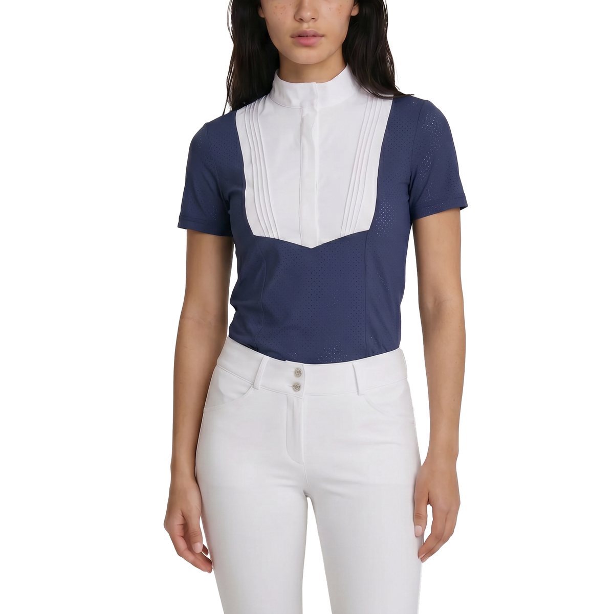 Turnier Bluse Damen Heritage Luft Kurzarm
