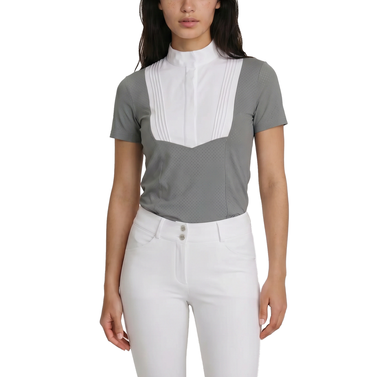Turnier Bluse Damen Heritage Luft Kurzarm