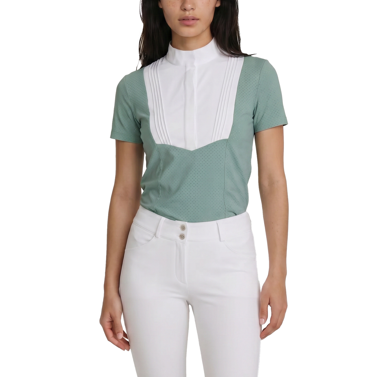 Turnier Bluse Damen Heritage Luft Kurzarm
