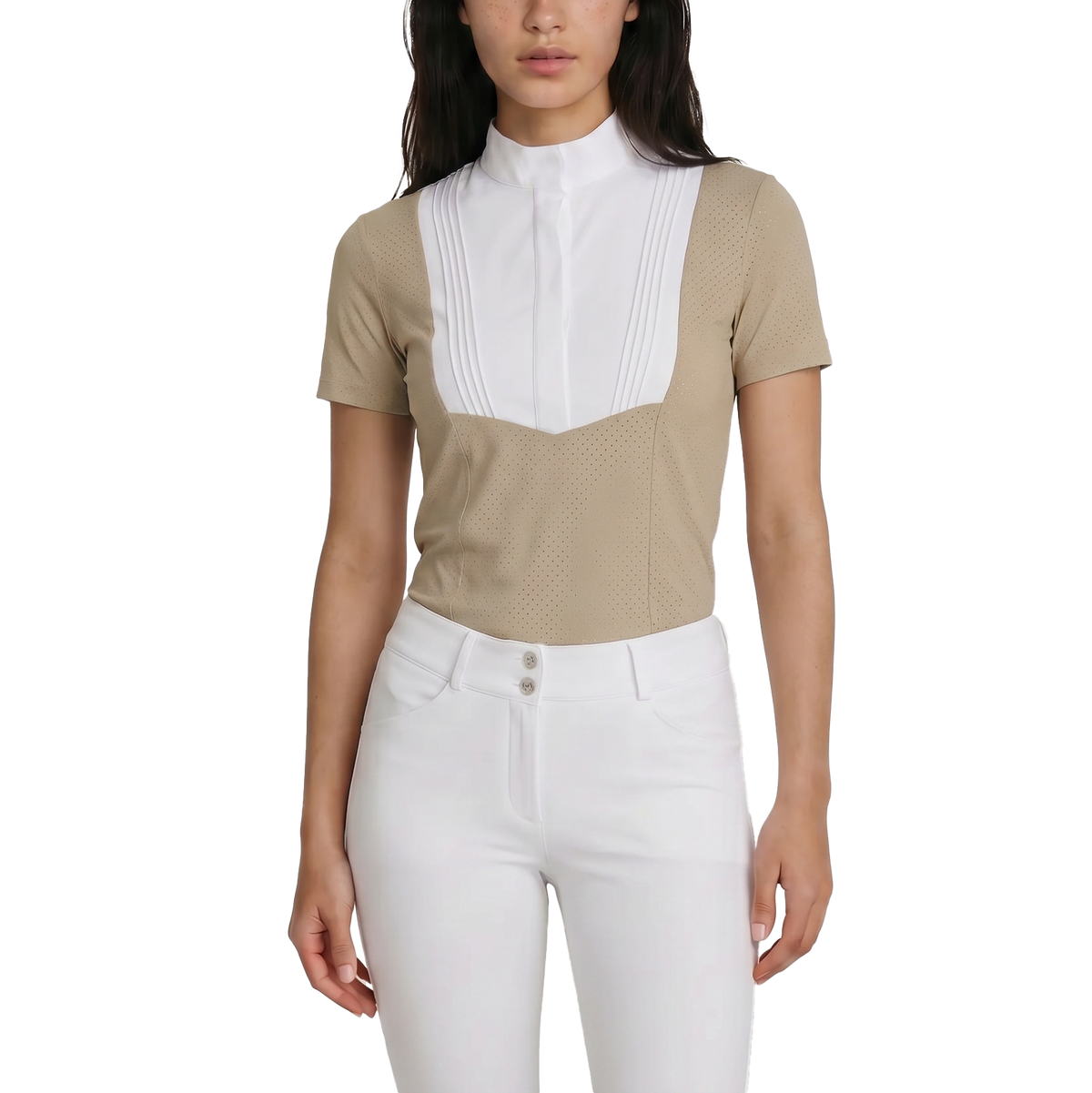 Turnier Bluse Damen Heritage Luft Kurzarm