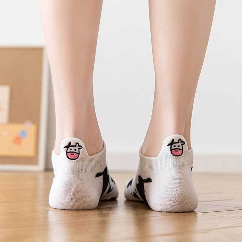 🐮 Cow Love – Sneaker-Socken