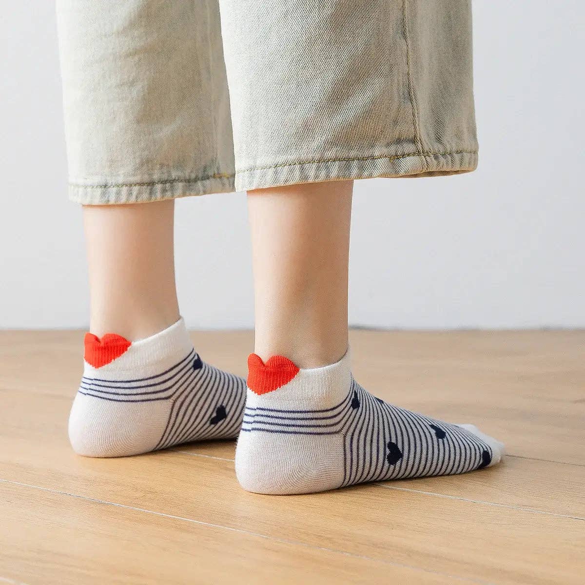 ❤️ Love Club - 5er Set Sneaker Socken Herz