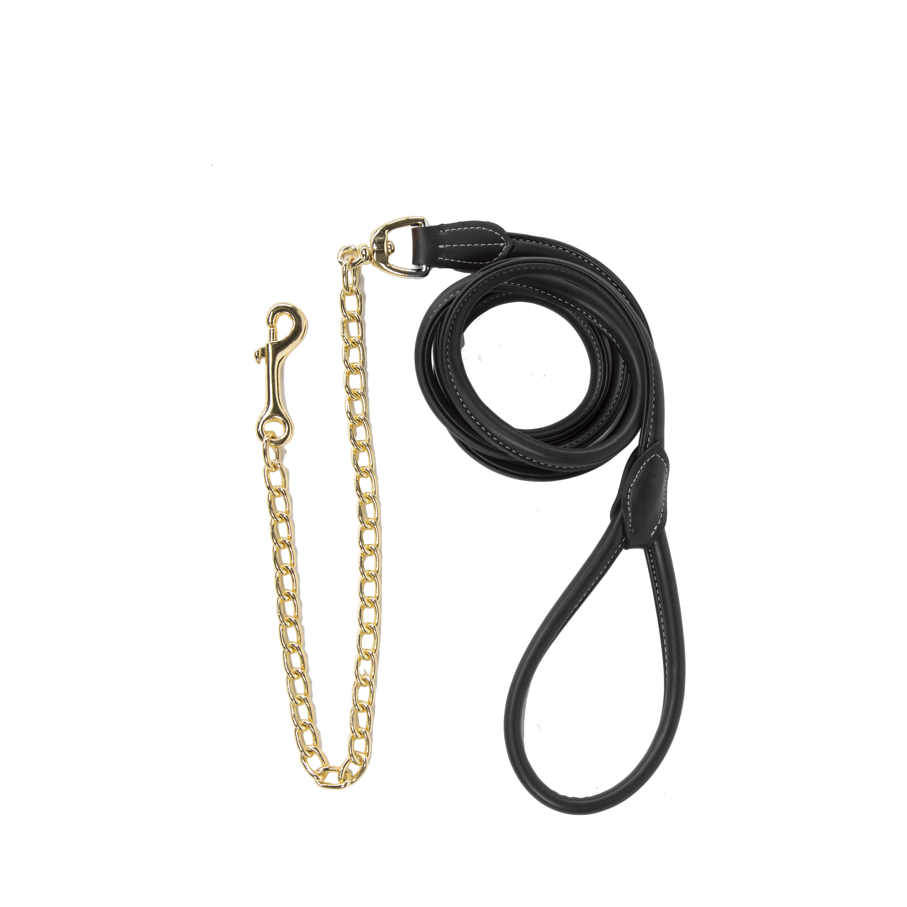 Führleine Leder Mit Kette