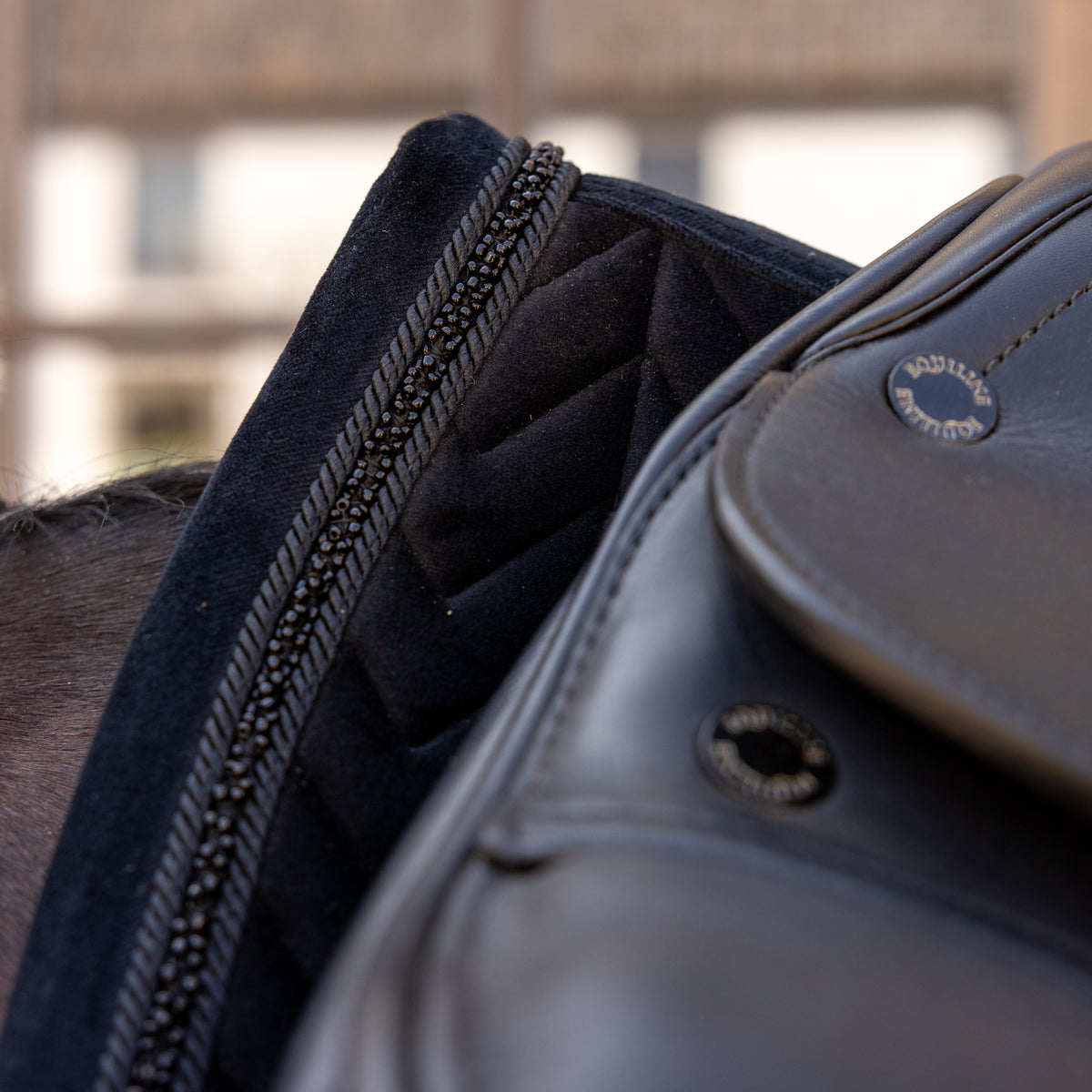 Schabracke Samt Mini Perlen Dressur