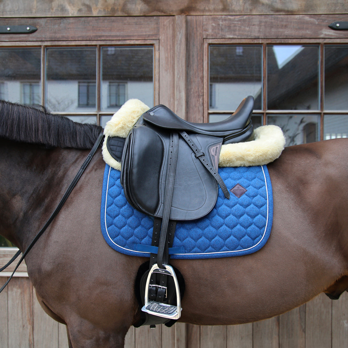 Lammfell Sattelpad Absorbierend Fell