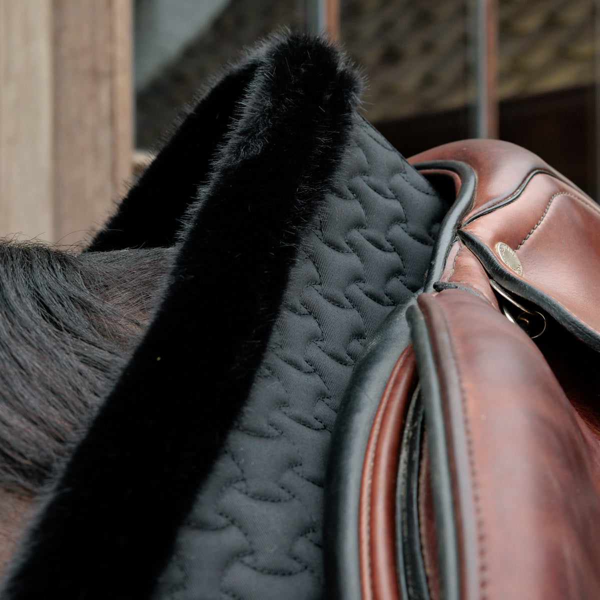 Schabrake Fake Fur Geflochten Steppung Springen