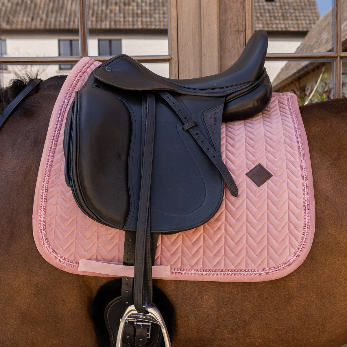 Schabracke Samt Mini Perlen Dressur