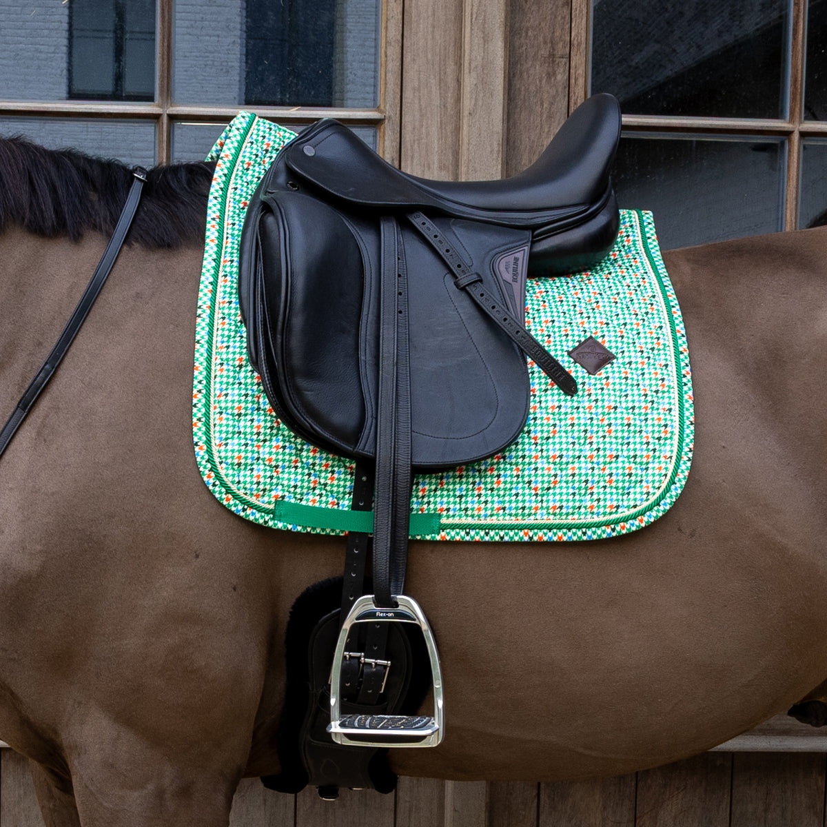 Schabracke Samt Pferd Springen