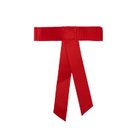 Rote Schleife Mit Klettverschluss