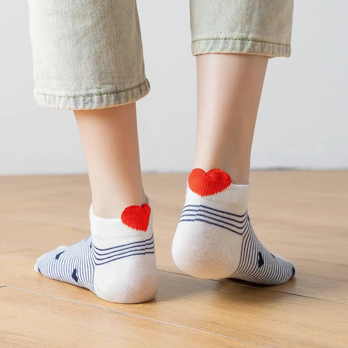 ❤️ Love Club - 5er Set Sneaker Socken Herz