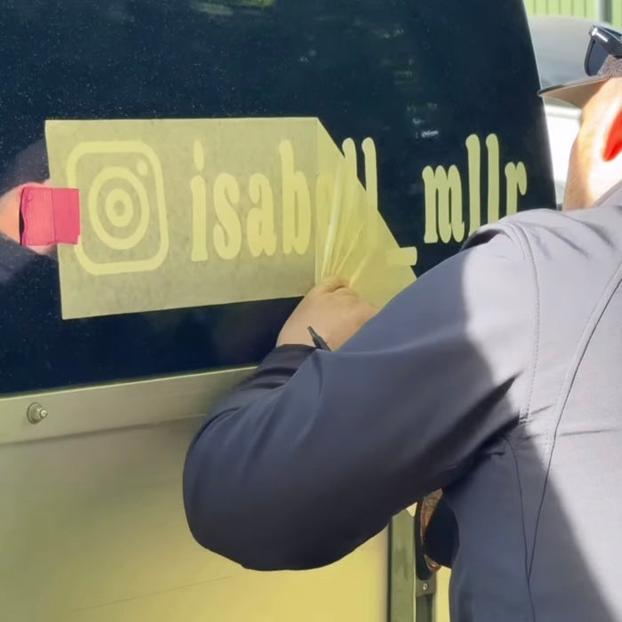 Social Media Pferdeanhänger Aufkleber - Instagram / Tik Tok