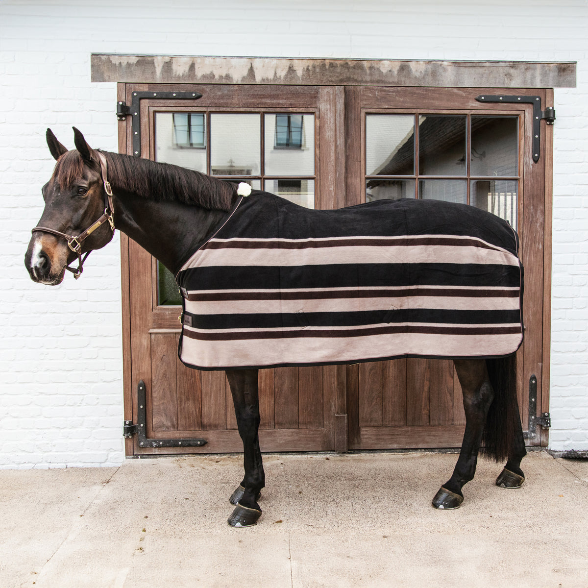 Abschwitzdecke Fleece Schwer Stripes 125 5