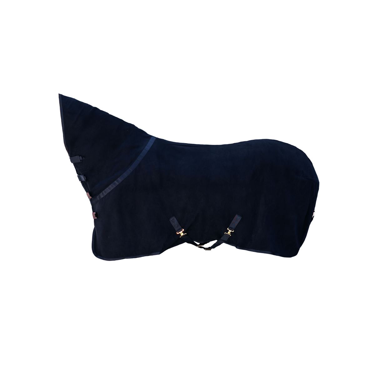 Abschwitzdecke Fleece Mit Halsteil Schwartz 125 5