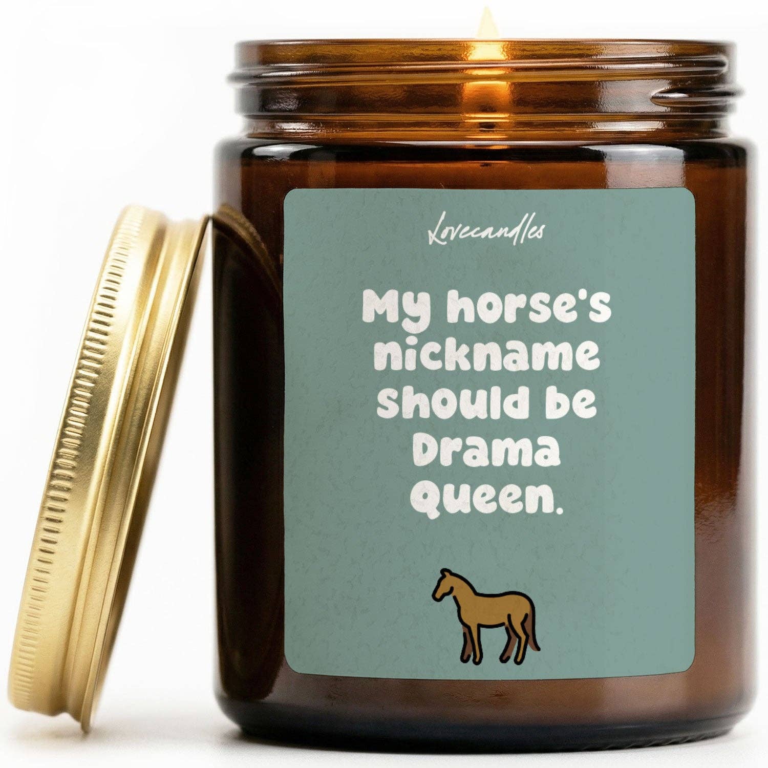 Vanille Duftkerze - My horse's nickname should be Drama Queen