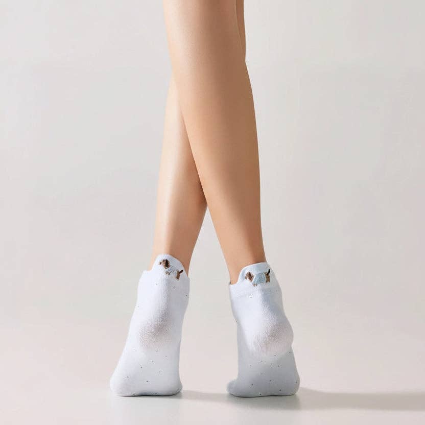 🐶 Sausage Dog Love – 4er Sneaker Socken-Set