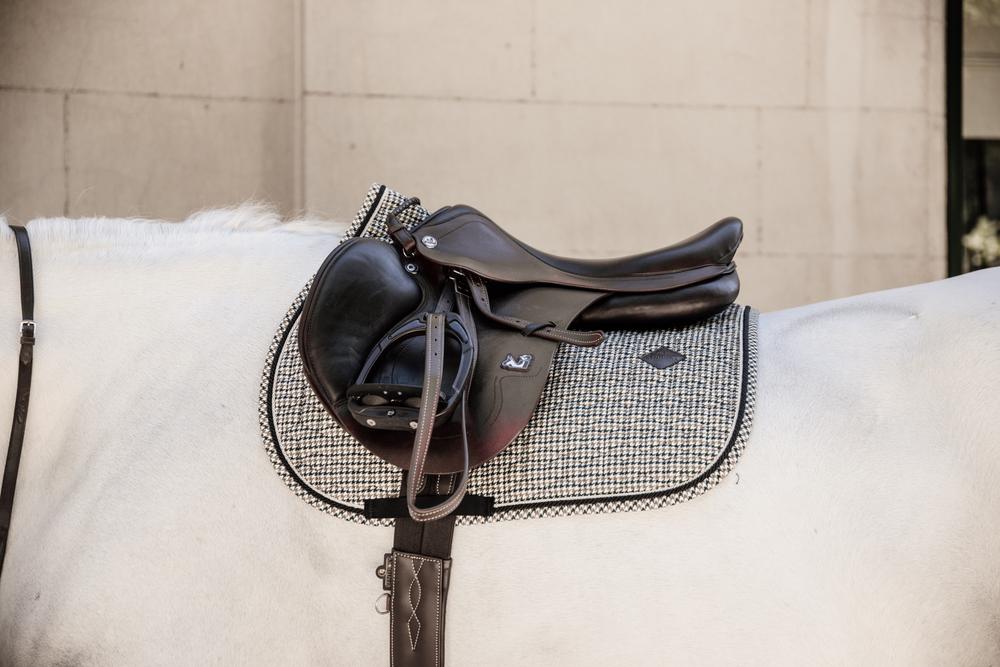 Schabracke Pied-De-Poule Springen Beige - Kentucky Horsewear