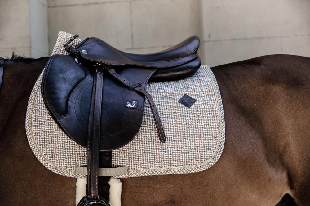 Schabracke Pied-De-Poule Springen Beige - Kentucky Horsewear