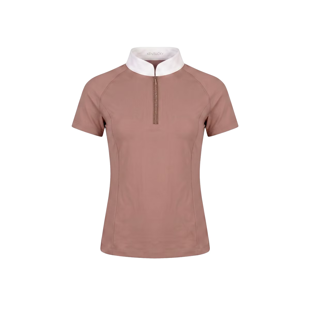 Turniershirt Mädchen Classic Kurzarm Mit Glitzerreissverschluss