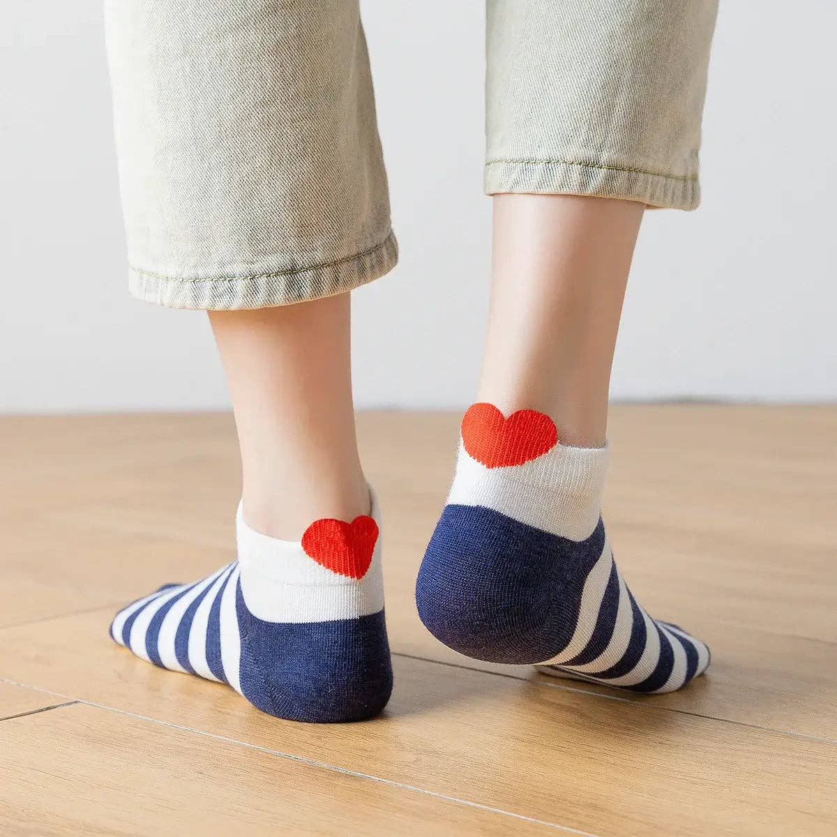 ❤️ Love Club - 5er Set Sneaker Socken Herz