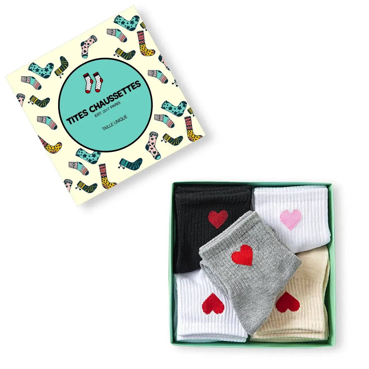 ❤️ Love Club - Damen Socken schwarz