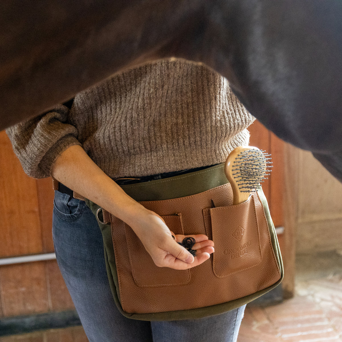 Einflecht Bauchtasche Canvas
