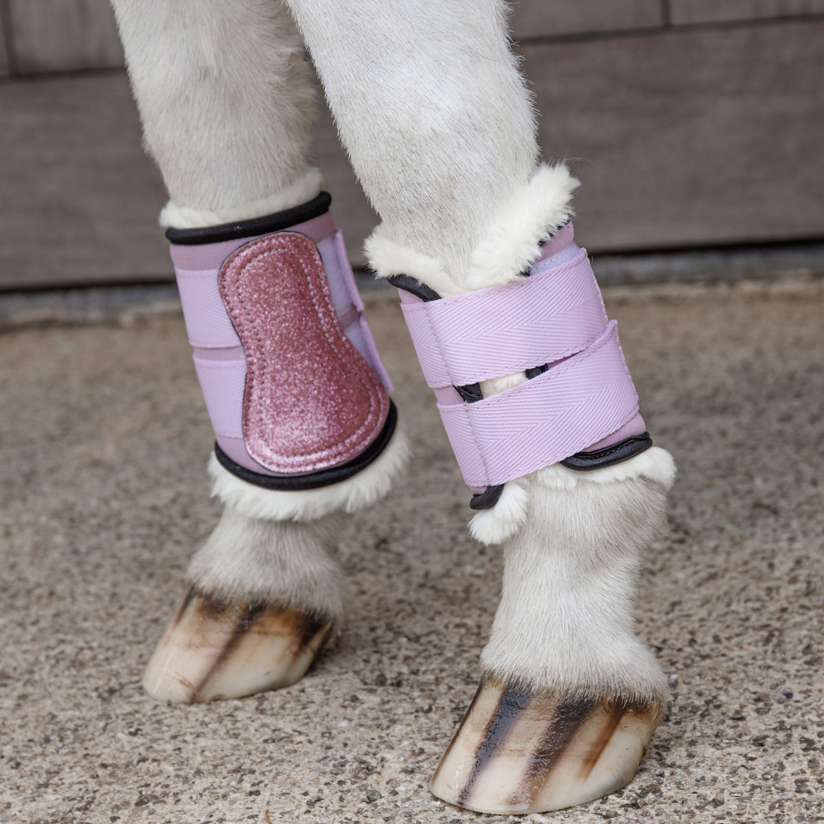 Vegan Lammfell Arbeitsgamaschen Einhorn Glitzer Alt
