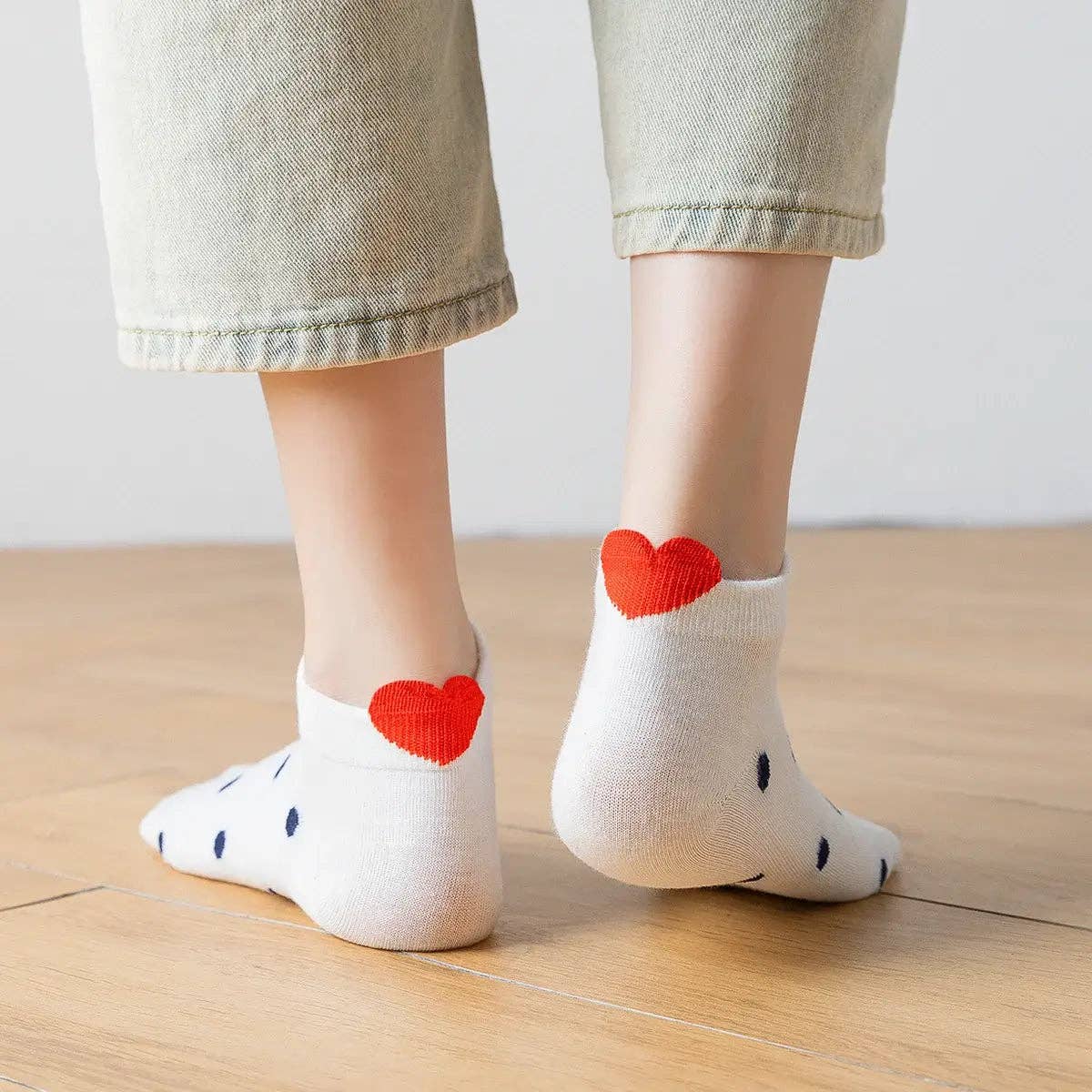 ❤️ Love Club - 5er Set Sneaker Socken Herz