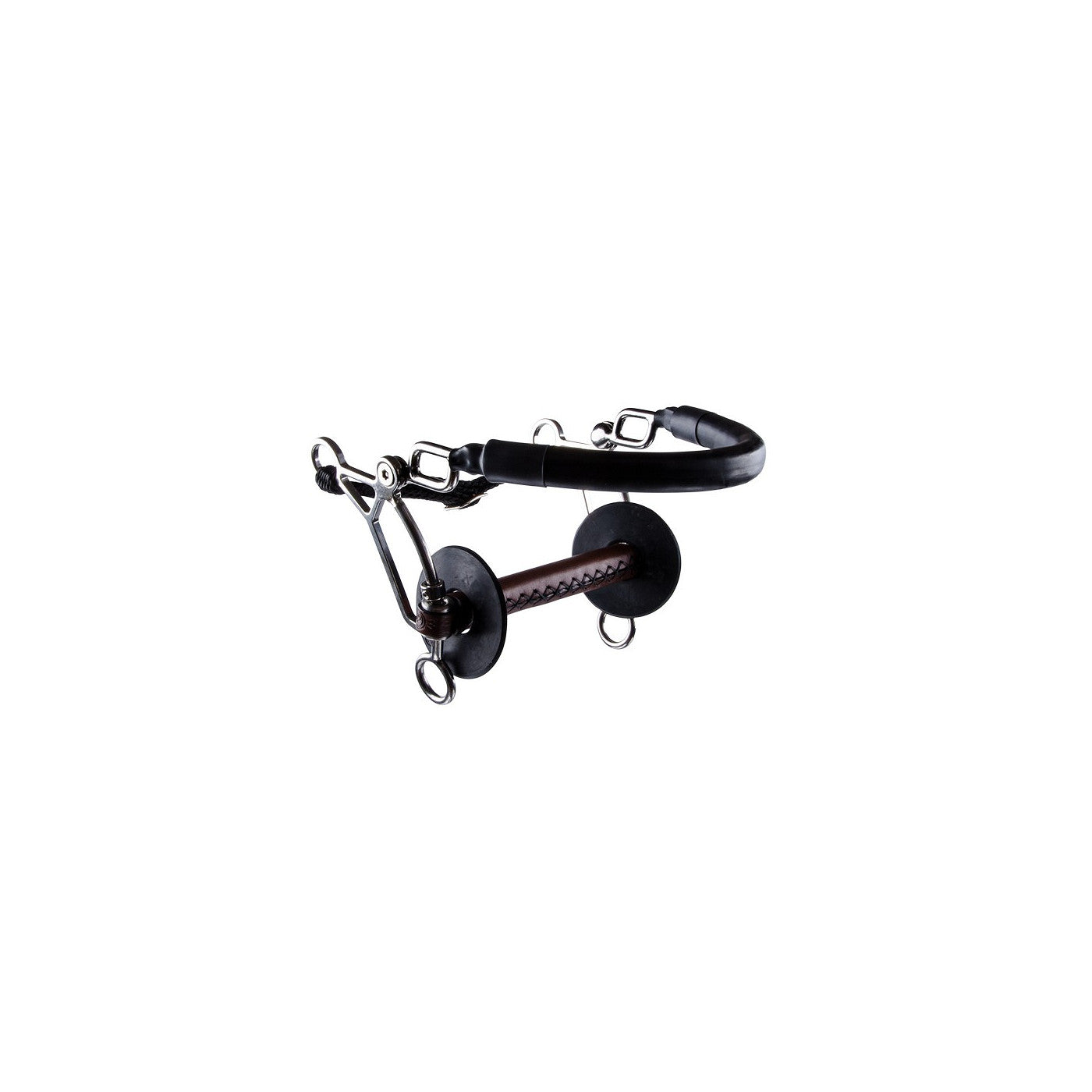 Hackamore combi Short mit Flexibler Lederstange
