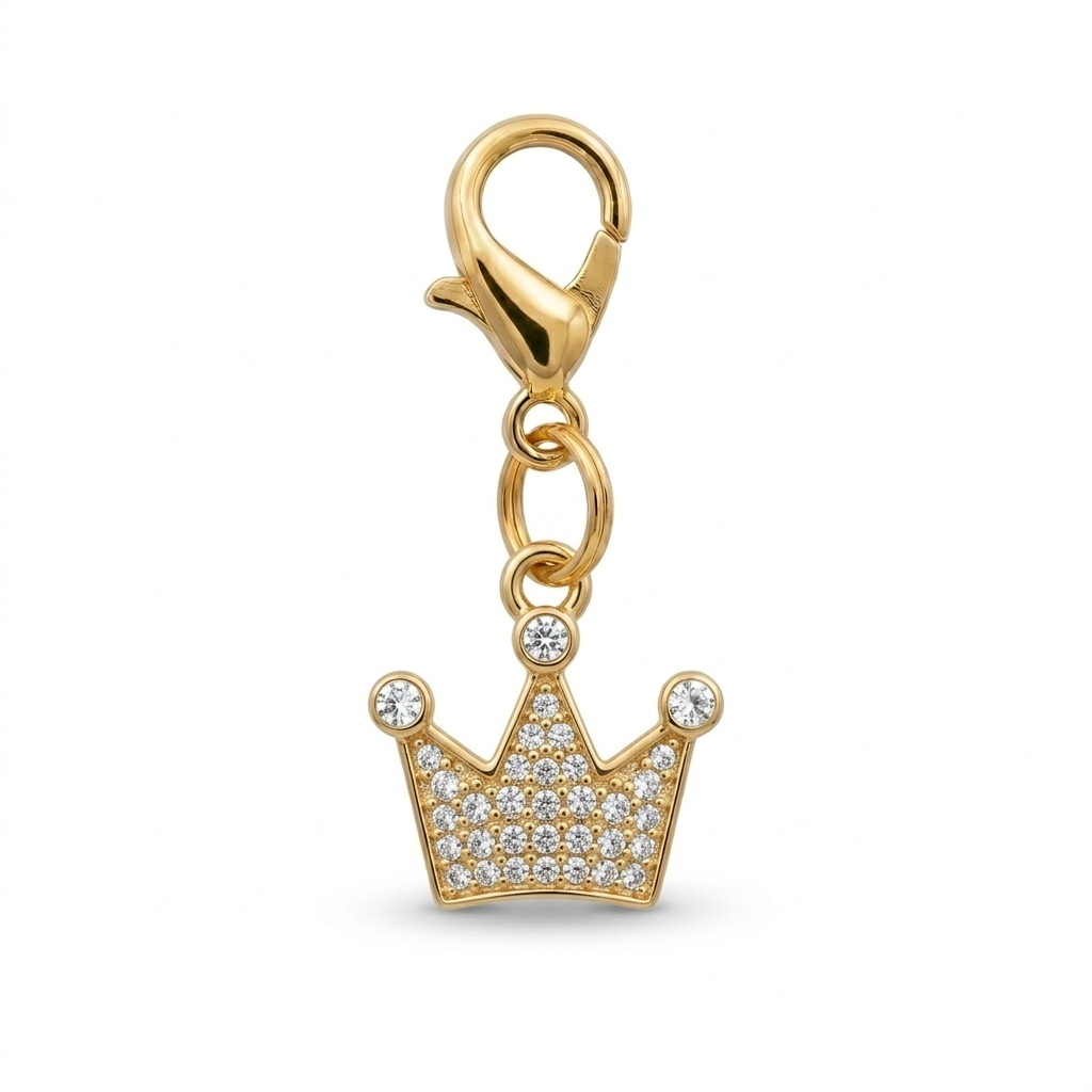 GLITTER CROWN Charm