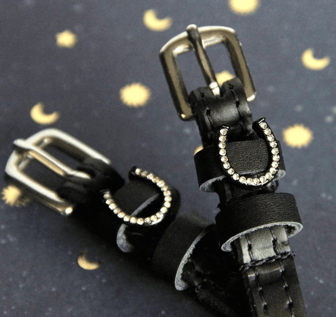 SILVER BLING Hufeisen Sporenriemen