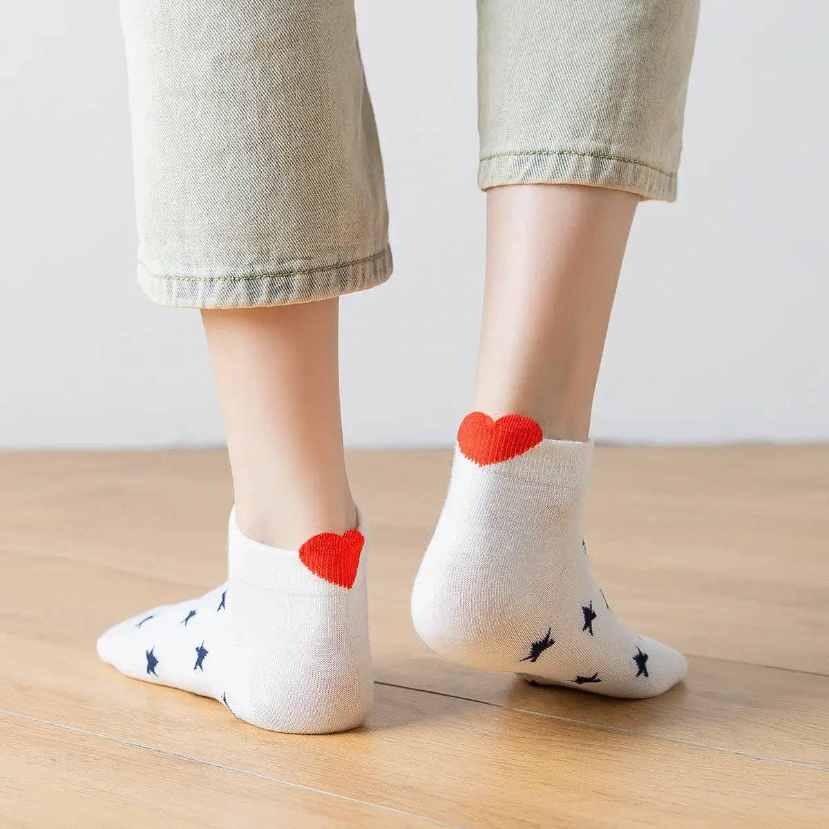 ❤️ Love Club - 5er Set Sneaker Socken Herz