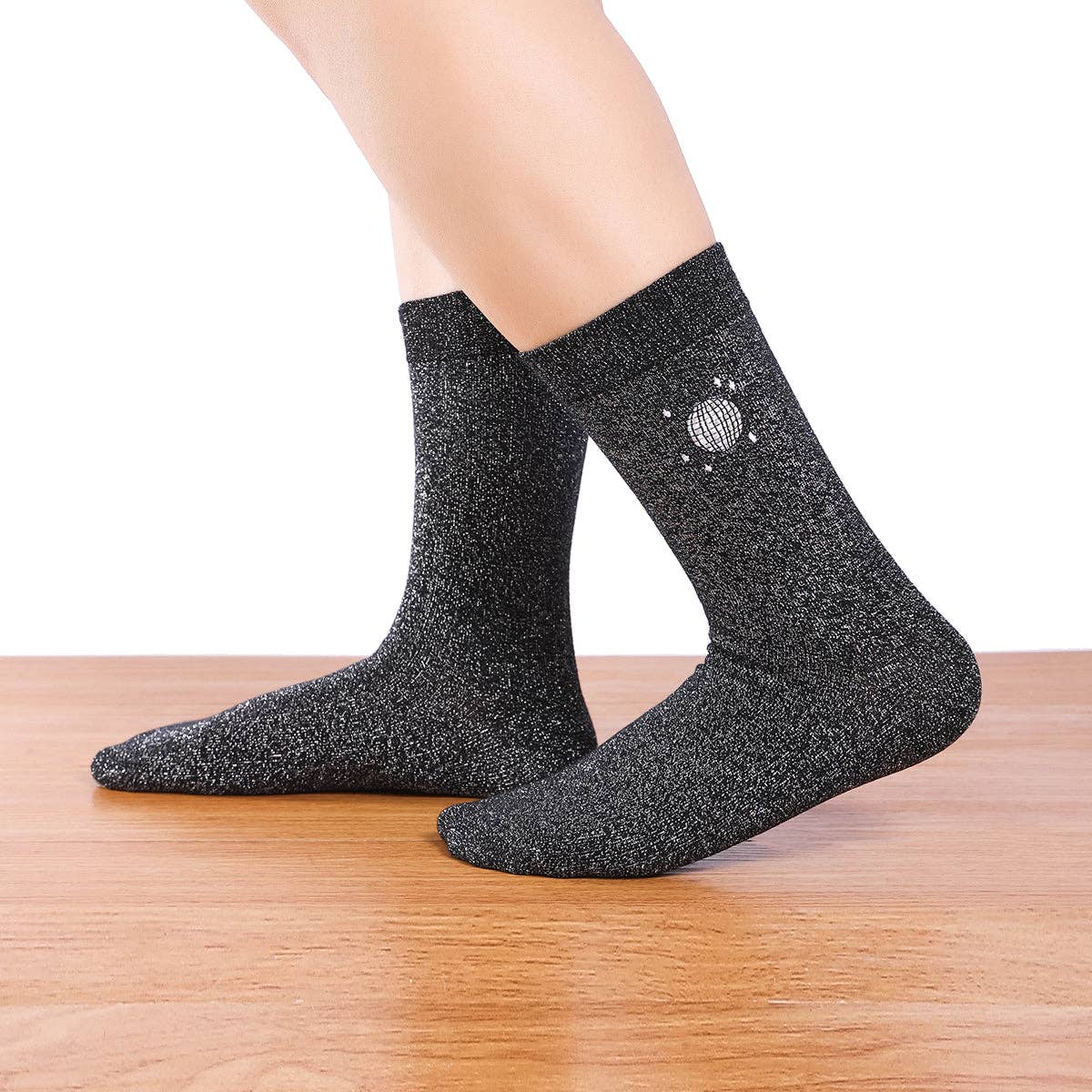🥂 Glitter Party - 5er Glitzersocken Set