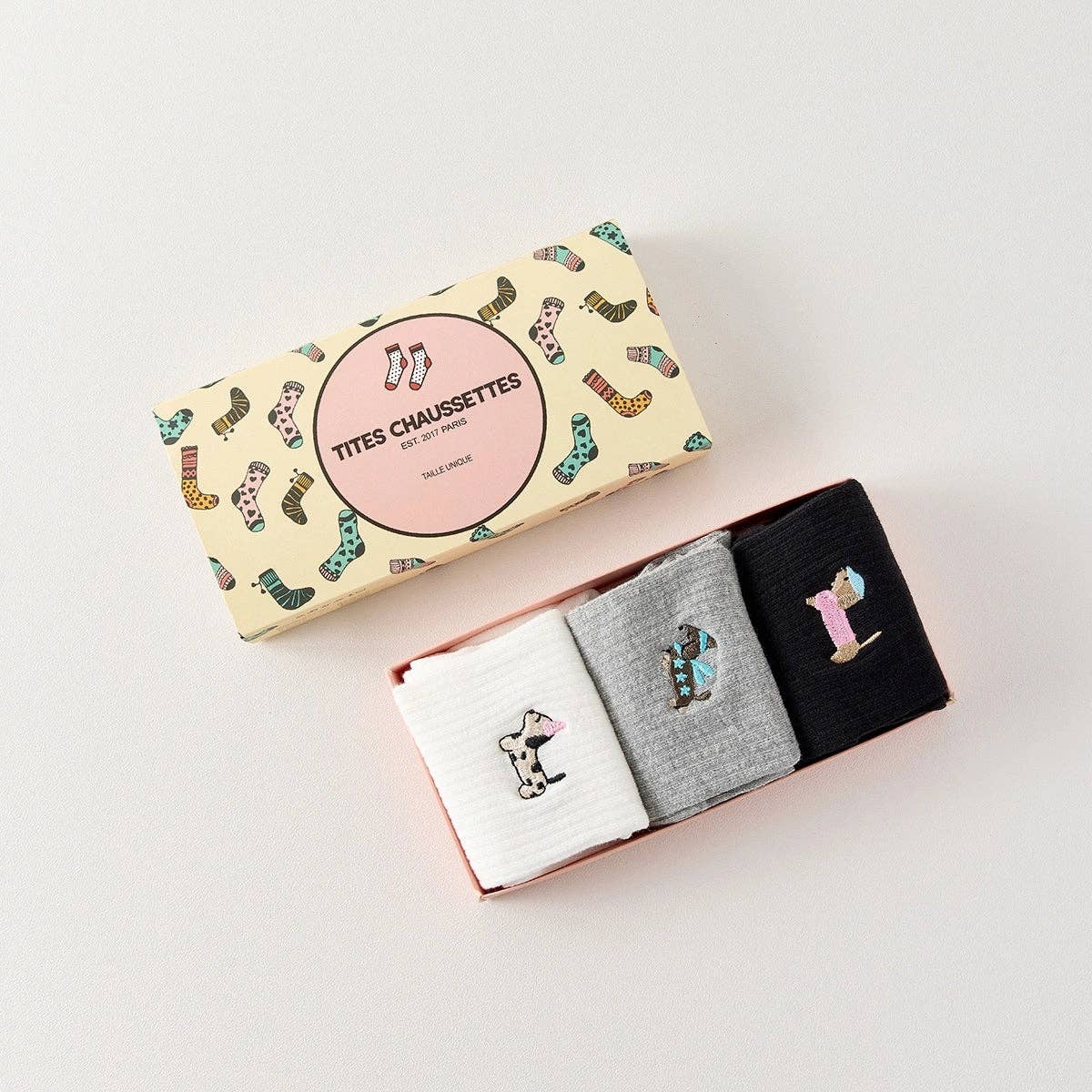 🐶 Sausage Dog Love – 3er Socken-Set
