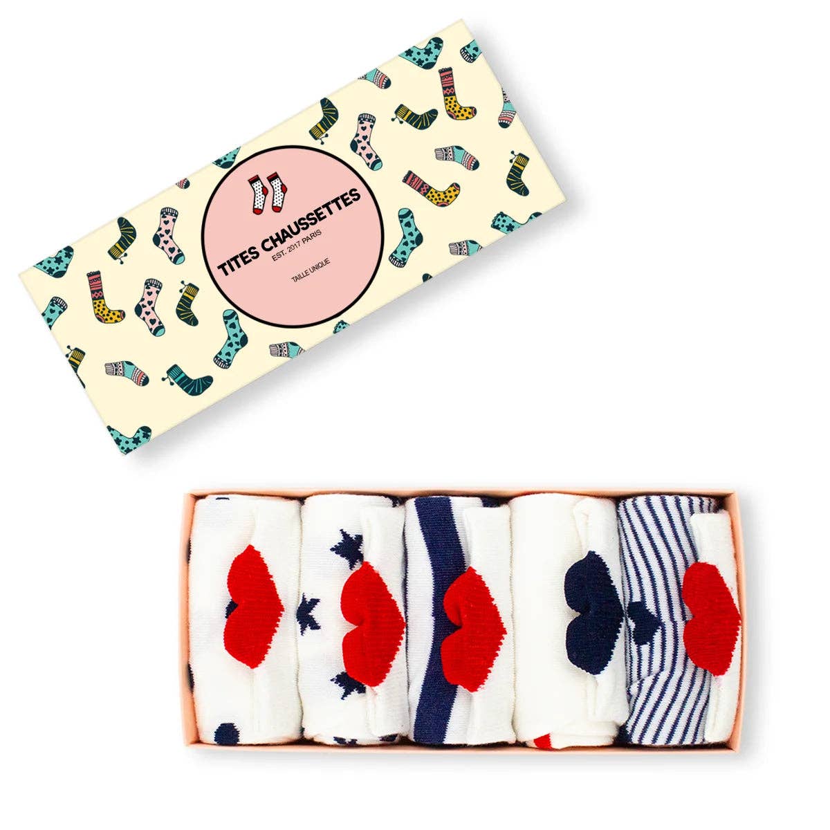 ❤️ Love Club - 5er Set Sneaker Socken Herz