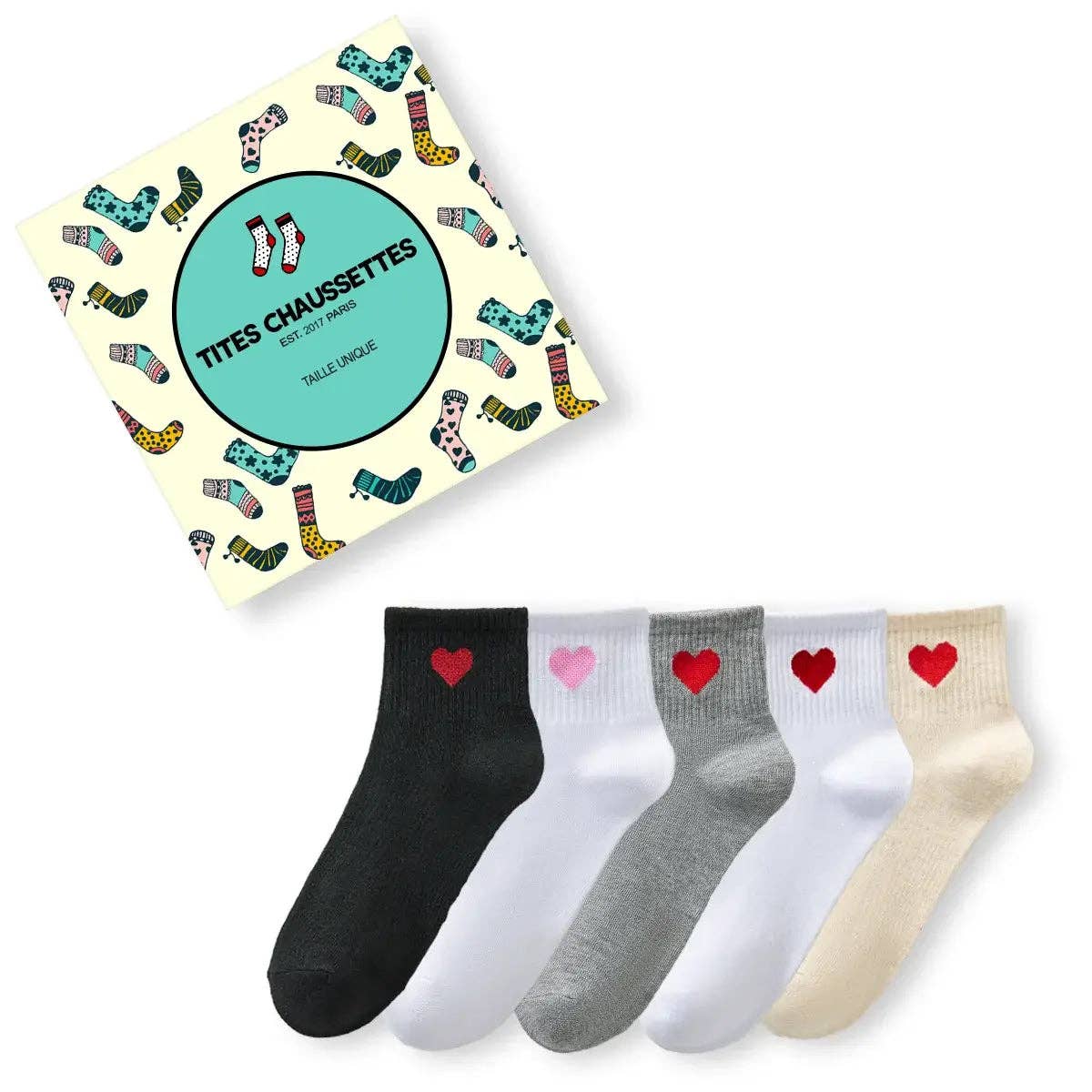 ❤️ Love Club - Damen Socken schwarz