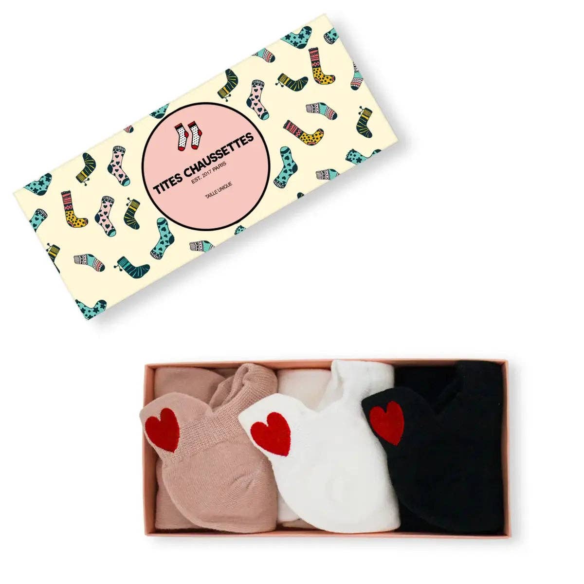 ❤️ Love Club - Sneaker Socken rosa