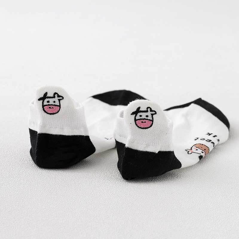 🐮 Cow Love – Sneaker-Socken