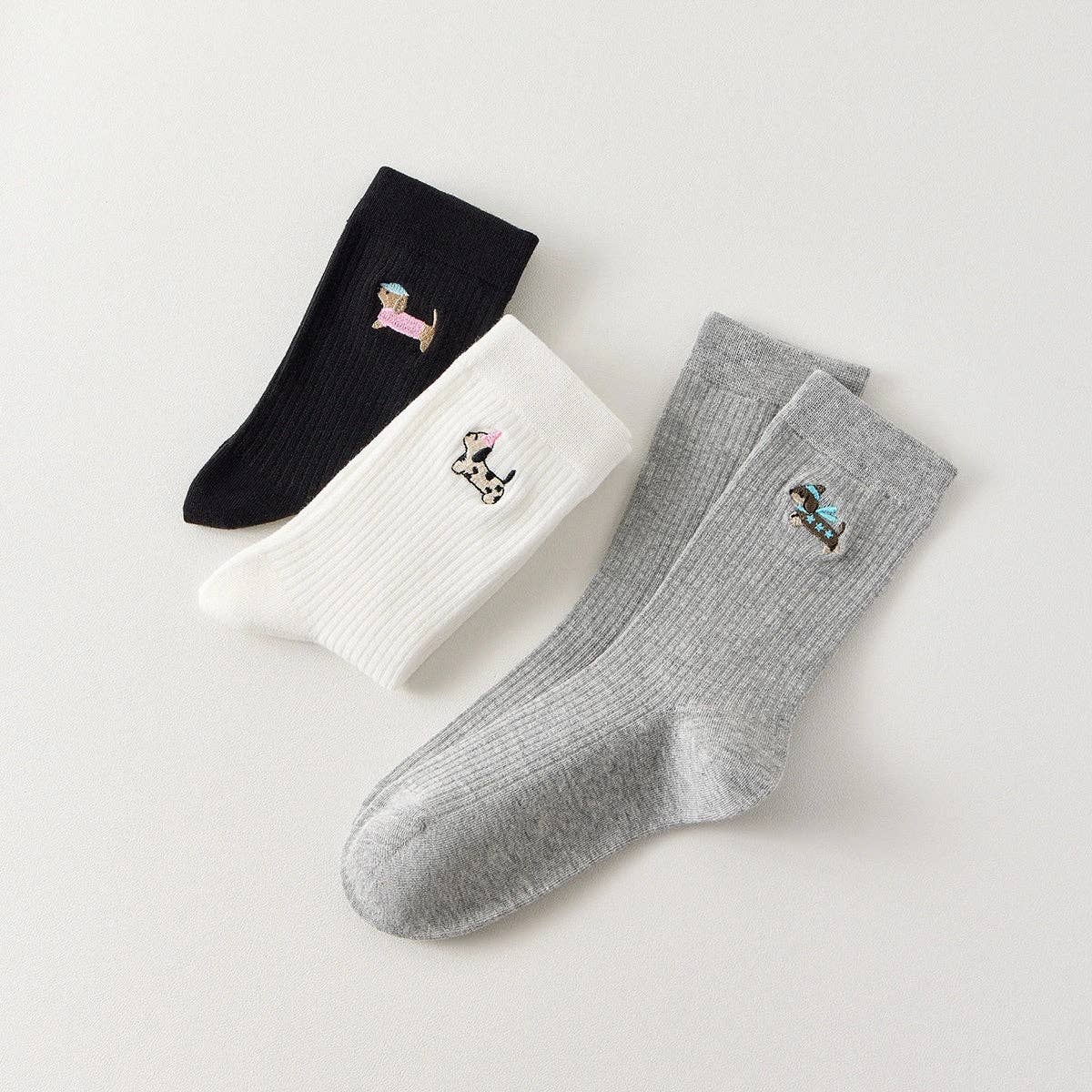 🐶 Sausage Dog Love – 3er Socken-Set