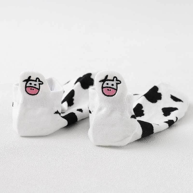 🐮 Cow Love – Sneaker-Socken