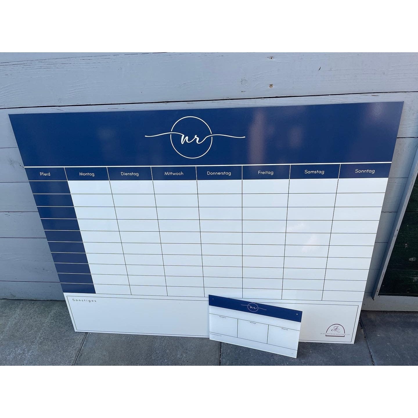 Personalisierte Stalltafel im Wunschdesign
