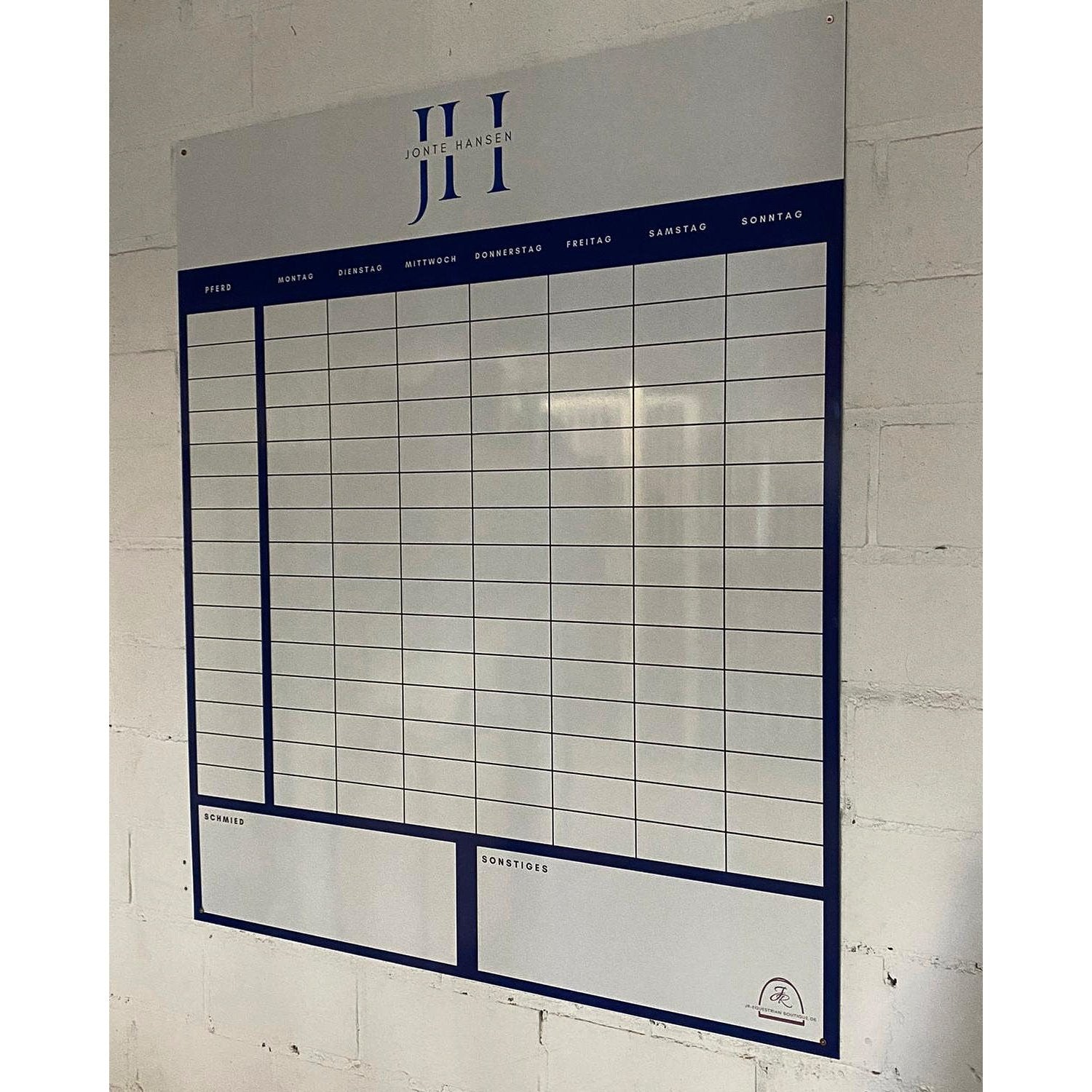 Personalisierte Stalltafel im Wunschdesign